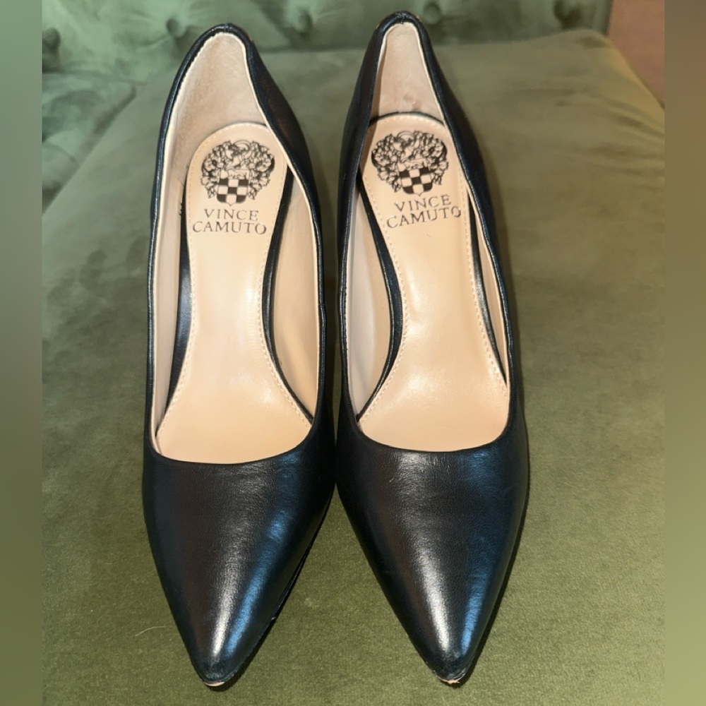 Vince Camuto Black Leather Heels